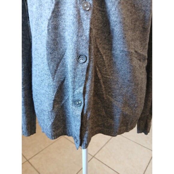 Maria Di Ripabianca Sweater Womens Cashmere Cardigan Gray V-neck Long Sleeve 10 - Picture 7 of 14